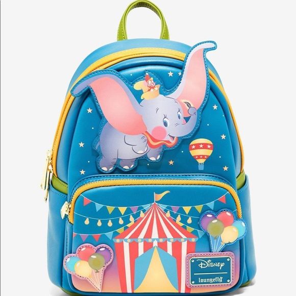 Loungefly Disney Dumbo Circus Tent Mini Backpack - Picture 1 of 5